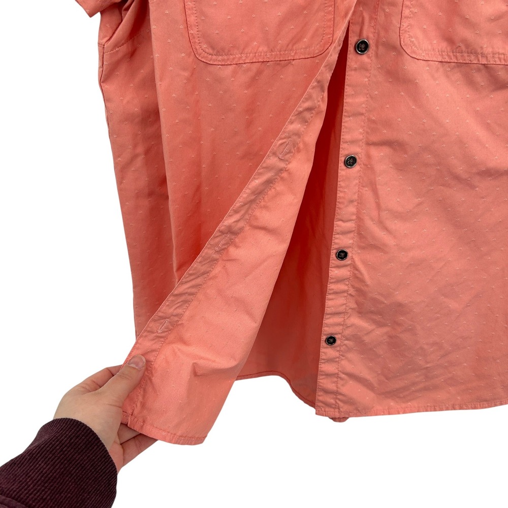 Columbia Omni Shade Sun Protection Shirt Womens L Coral Hiking Fishing Gorpcore - Picture 3 of 10